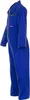 A blue jumpsuit is shown against a white background. Produktbild-Vorschau