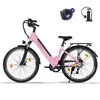 A32 E-Bike Rosa Citybike 26 Zoll, 250W, 36V 12,8Ah Akku, Produktbild-Vorschau 2