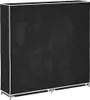 vidaXL Látkový botník s krytom 115 x 28 x 110 cm čierny Náhľad obrázku produktu 5