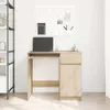 vidaXL Bureau Chêne Sonoma 86x49x76 cm Bois composite Voir les images du produit 3