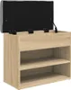A shoe bench with storage and a lift-up lid, shown from a slightly elevated front-side angle. Náhľad obrázku produktu