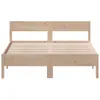 vidaXL Massivholzbett ohne Matratze 140x200 cm Kiefernholz Produktbild-Vorschau 4