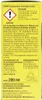 A close-up of a product label with safety and usage information. Produktbild-Vorschau