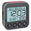 A digital alarm clock with a light blue screen displaying the time, date, and temperature. Anteprima dell’immagine prodotto