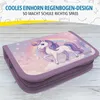 itenga Schüler-Etui Mäppchen Einhorn Zauberwolke 28 teilig Produktbild-Vorschau 2