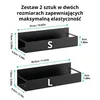 Zestaw 2 magnetycznych półek na lodówkę – Czarny – Metalowy Podgląd zdjęcia produktu 4