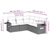 The Living Store 5-tlg. Garten-Sofagarnitur mit Kissen Produktbild-Vorschau 4