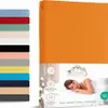 Jersey Spannbettlaken 70x140 cm 100% Baumwolle Orange Produktbild-Vorschau 1