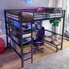 MODFU Hochbett 140x200 Jugendbett ohne Matratze mit Produktbild-Vorschau 1