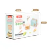 The image shows the packaging of a toy toaster and sandwich set, with product illustrations and dimensions indicated. Anteprima dell’immagine prodotto