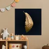 MuchoWow® Poster Blätter - Luxus - Gold - Schwarz - Natur Produktbild-Vorschau 6