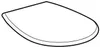A white toilet seat with a lid, shown from a slightly elevated side angle. Anteprima dell’immagine prodotto