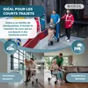 Mobiclinic Fauteuil roulant de transport pliable en acier Voir les images du produit 7