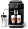 A high-end automatic coffee machine making two lattes. Produktbild-Vorschau