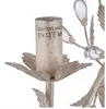 Wandlampe Floral "SURREY" Creme Gold Metall Glas 2-flammig Produktbild-Vorschau 6