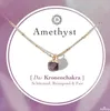 Náhrdelník sakrální čakry Bixorp Gems Ametyst + 18karátové Náhled obrázku produktu 1