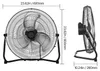 Ventilateur de plancher SucceBuy, avec 3 vitesses, diamètre Voir les images du produit 8