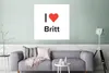 MuchoWow® Poster Ich liebe - Britt - Mädchen 75x75 cm - Produktbild-Vorschau 5