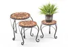Kobolo Blumenhocker 3er Set TOSCANA orange Pflanzenständer Produktbild-Vorschau 2