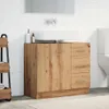 A bathroom vanity with a sink and faucet, next to a toilet. Produktbild-Vorschau