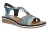 Rieker Damen Sandale blau kombi, Damen:41 EU Produktbild-Vorschau 82