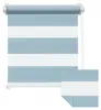 Doppelrollo Fenster ohne Bohren Zevra 70x160cm hellblau Produktbild-Vorschau 1