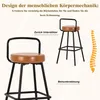 Flieks Barhocker 2er Set mit ergonomischer Rückenlehne, Produktbild-Vorschau 4