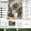 Blumentopf Ø: 40,5 x H: 35 cm Calais White, Weiß, für Innen Produktbild-Vorschau 3