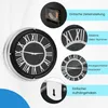 GOPLUS Wanduhr groß, φ45cm Vintage Uhr mit römische Produktbild-Vorschau 4