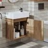 Roomart MINI-50 Badmöbel-Set 2-teilig 49 cm breit, Eiche Produktbild-Vorschau 2