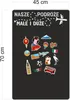 Tableau magnétique noir autocollant pour mur, Voir les images du produit 7