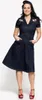 Queen Kerosin Swing Jeanskleid da donna, 2XL Anteprima dell’immagine prodotto 2