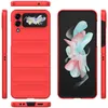 Multiple views of a red flip phone case. Produktbild-Vorschau