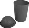 A gray trash can with its lid next to it, on a white background. Náhľad obrázku produktu