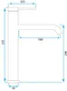 Grifo para lavabo REA CLIF TITANIUM HIGH Vista previa de la imagen del producto 6