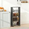 Wózek na kółkach HOMCOM, wąski wózek do serwowania z 4 Podgląd zdjęcia produktu 2