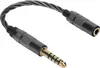 A close-up studio shot of an audio adapter cable. Podgląd zdjęcia produktu