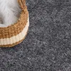 Shaggy Hochflor Teppich Wohnzimmer - 200x200 cm - Anthrazit Produktbild-Vorschau 3