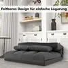 COSTWAY: Sofá cama de bajo perfil con 2 cojines, sofá Vista previa de la imagen del producto 6