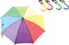 Regenschirm Regenbogen 65cm Griff ro/ge/bl/gr Produktbild-Vorschau 3