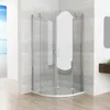 MIQU Duschkabine Viertelkreis 90 x 90 x 195 cm Runddusche Produktbild-Vorschau 1