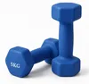 Relaxdays Hanteln 2er Set, Gusseisen, 5 kg, beschichtet, Produktbild-Vorschau 1