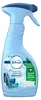A blue spray bottle of Febreze fabric refresher with antibacterial properties. Náhled obrázku produktu