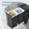 Mülleimer küche, Mülltrennsystem für Unterschrank, 2 x 15 Produktbild-Vorschau 6