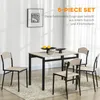 Jídelní set HOMCOM, 5dílný, jídelní stůl 100 x 63 cm se 4 Náhled obrázku produktu 5