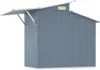 Abri de jardin Gris 270x130x208,5 cm Acier galvanisé Voir les images du produit 6