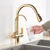 Ari Nordic 3-Wege Küchenarmatur Gold Ausziehbar mit 3M Produktbild-Vorschau 7