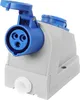 Kombi Wandsteckdose CEE 16A 3-polig IP44 mit 230V Schuko Produktbild-Vorschau 1