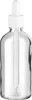 5x Farblose Glasflasche 100 ml mit weißer Pipette Produktbild-Vorschau 3