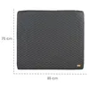 A quilted changing pad with dimensions indicated. Produktbild-Vorschau